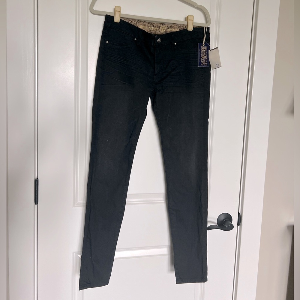 NWT Rich & Skinny Skinny Jeans Black SZ 30
